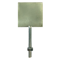 Steel target plate with M8 thread & nut