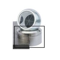 Magnetic ball prism base for 38.1mm ball prisms, for straight edges, holding force 1.2/0.4kg