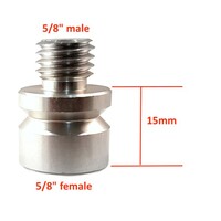 Adapter 5/8" female to 5/8" male, length 15 mm