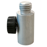Adapter Leica spigot to 5/8" male thread, with screw lock