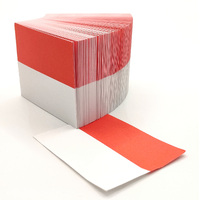 Red and White paper targets, pack of 100