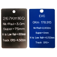 Track Alignment Monument Tag, 80x50mm